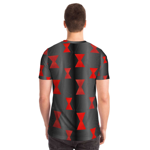 65 MCMLXV Unisex Cosplay Black Widow Spider Symbol Web Print T-Shirt - 65mcmlxv