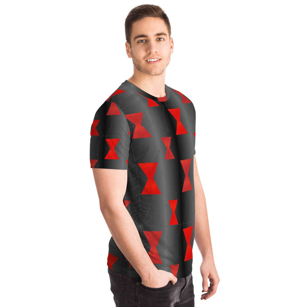 65 MCMLXV Unisex Cosplay Black Widow Spider Symbol Web Print T-Shirt - 65mcmlxv