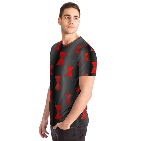65 MCMLXV Unisex Cosplay Black Widow Spider Symbol Web Print T-Shirt - 65mcmlxv