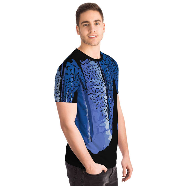 65 MCMLXV Unisex Cosplay Blue Bat Cavern Print T-Shirt - 65mcmlxv