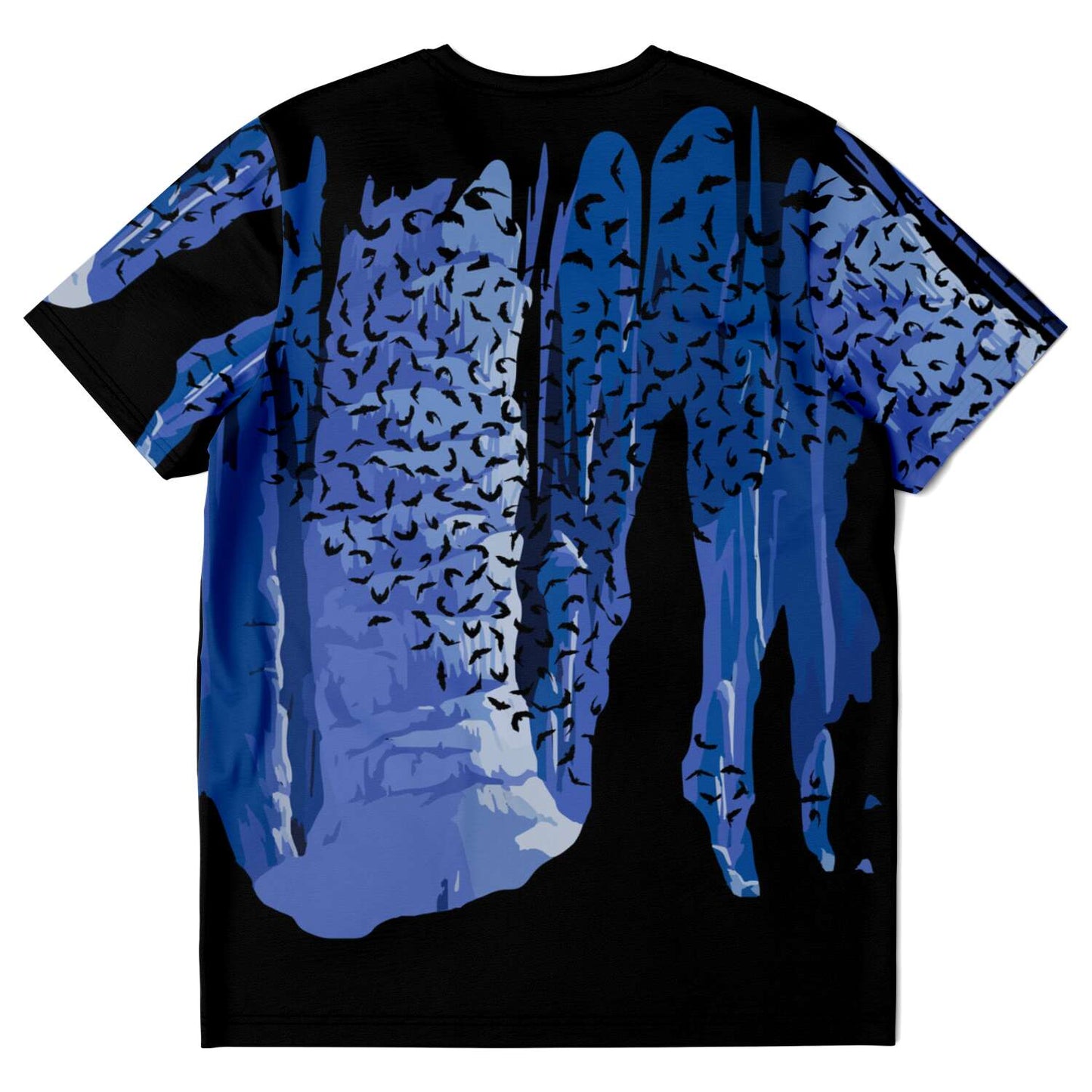 65 MCMLXV Unisex Cosplay Blue Bat Cavern Print T-Shirt - 65mcmlxv