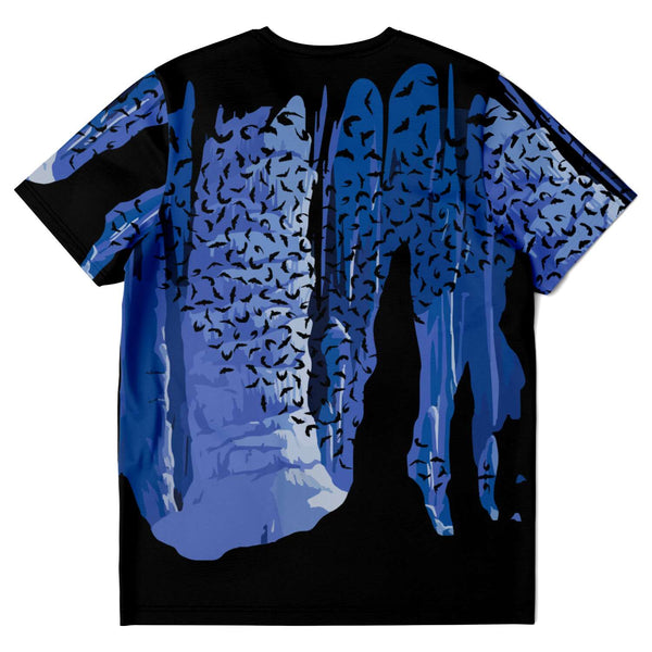 65 MCMLXV Unisex Cosplay Blue Bat Cavern Print T-Shirt - 65mcmlxv