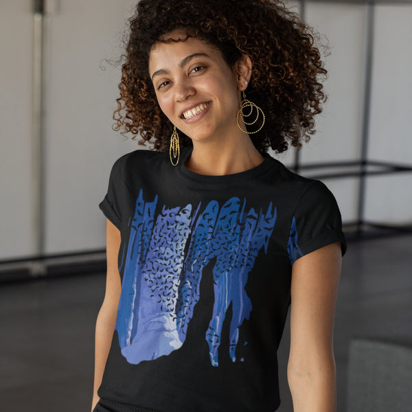 65 MCMLXV Unisex Cosplay Blue Bat Cavern Print T-Shirt - 65mcmlxv