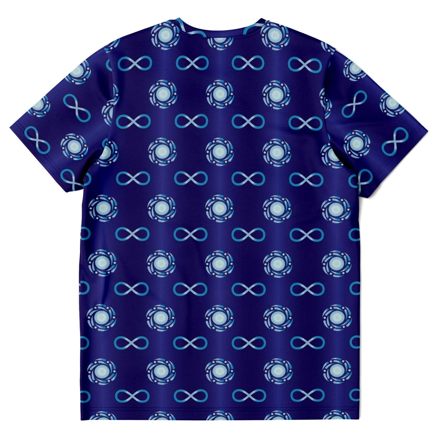 65 MCMLXV Unisex Cosplay Blue Infinity Symbol Print T-Shirt - 65mcmlxv