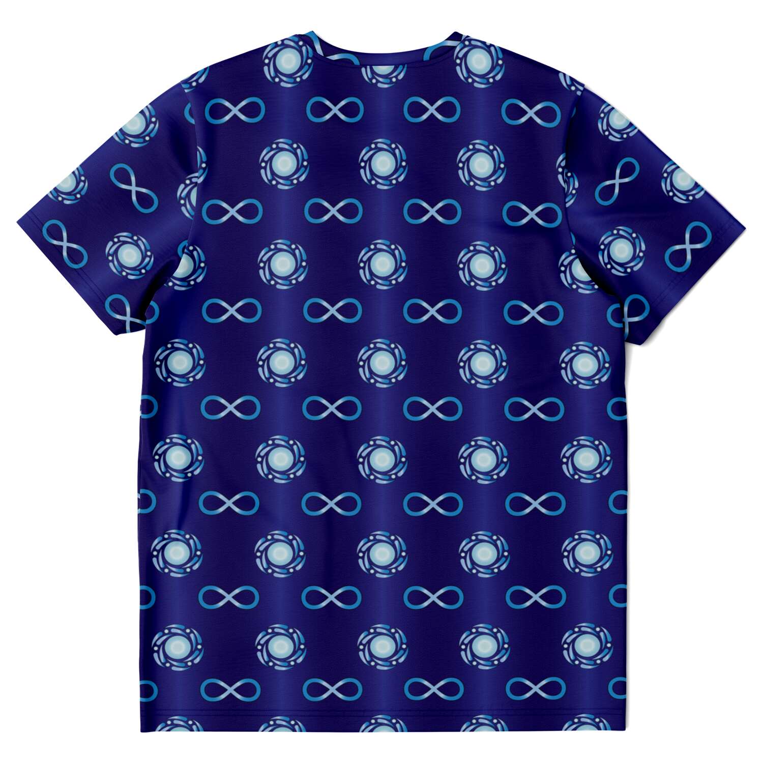 65 MCMLXV Unisex Cosplay Blue Infinity Symbol Print T-Shirt - 65mcmlxv