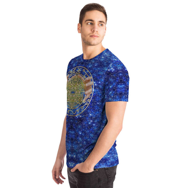 65 MCMLXV Unisex Cosplay Blue Sorcerer Magician Spell Caster Print T-Shirt - 65mcmlxv