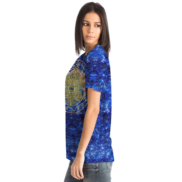 65 MCMLXV Unisex Cosplay Blue Sorcerer Magician Spell Caster Print T-Shirt - 65mcmlxv