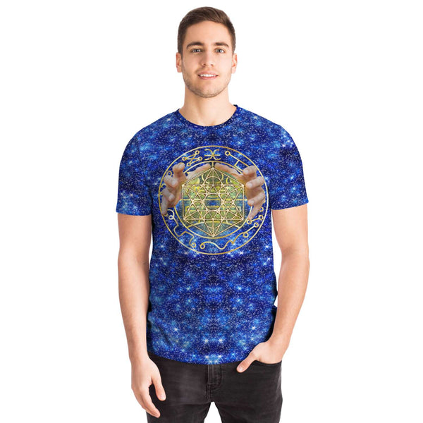 65 MCMLXV Unisex Cosplay Blue Sorcerer Magician Spell Caster Print T-Shirt - 65mcmlxv