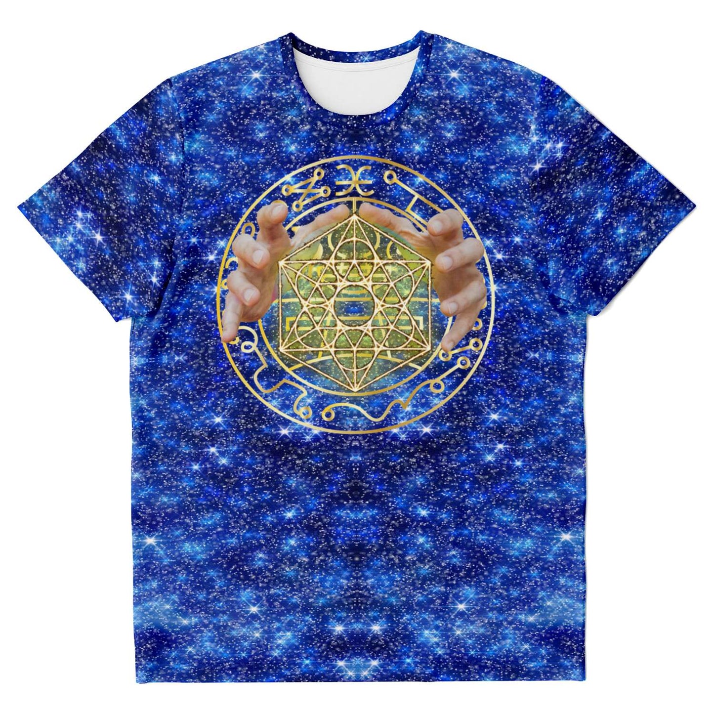 65 MCMLXV Unisex Cosplay Blue Sorcerer Magician Spell Caster Print T-Shirt - 65mcmlxv