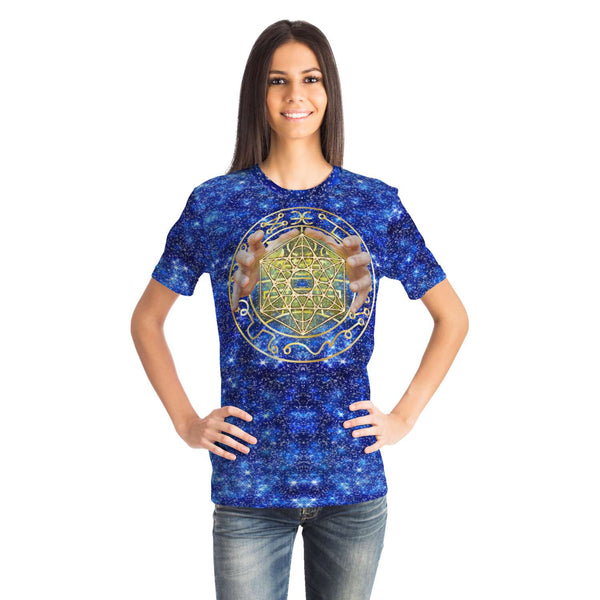 65 MCMLXV Unisex Cosplay Blue Sorcerer Magician Spell Caster Print T-Shirt - 65mcmlxv