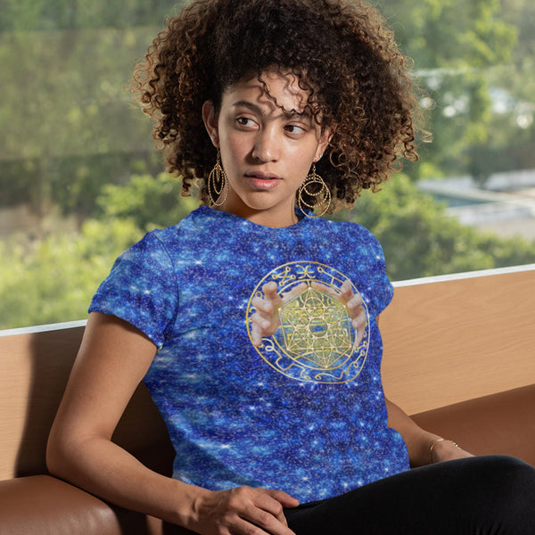 65 MCMLXV Unisex Cosplay Blue Sorcerer Magician Spell Caster Print T-Shirt - 65mcmlxv
