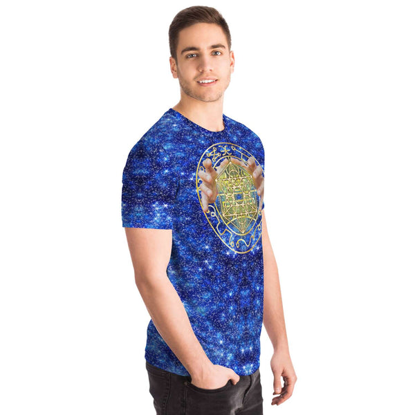 65 MCMLXV Unisex Cosplay Blue Sorcerer Magician Spell Caster Print T-Shirt - 65mcmlxv