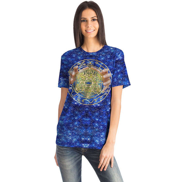 65 MCMLXV Unisex Cosplay Blue Sorcerer Magician Spell Caster Print T-Shirt - 65mcmlxv