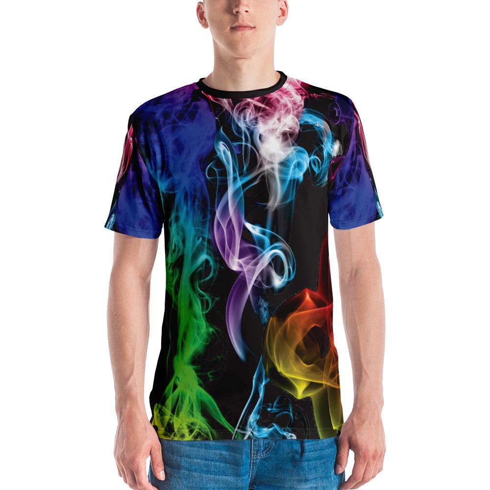 65 MCMLXV Unisex Cosplay Colored Smoke Print T-Shirt - 65mcmlxv