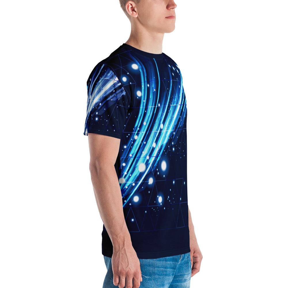 65 MCMLXV Unisex Cosplay Galactic Grid Print T-shirt - 65mcmlxv