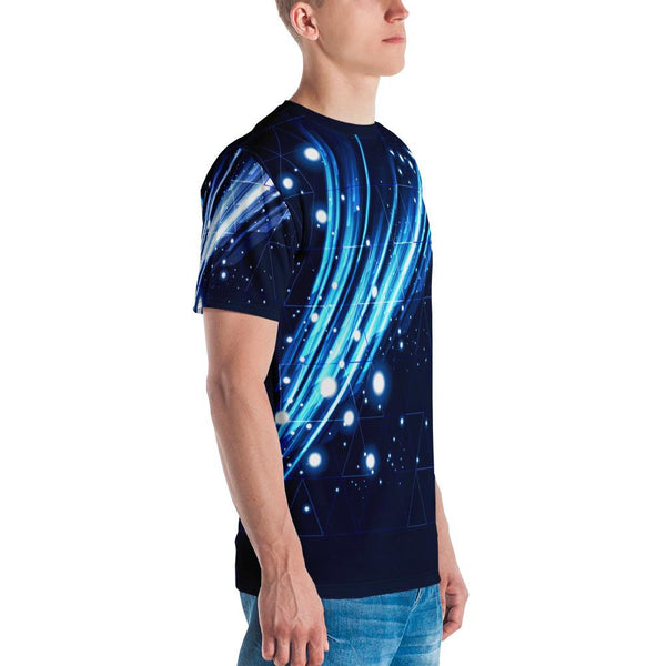 65 MCMLXV Unisex Cosplay Galactic Grid Print T-shirt - 65mcmlxv