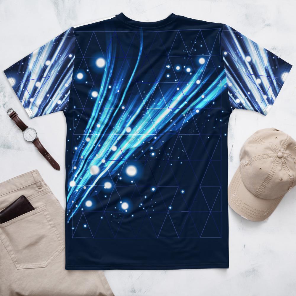 65 MCMLXV Unisex Cosplay Galactic Grid Print T-shirt - 65mcmlxv