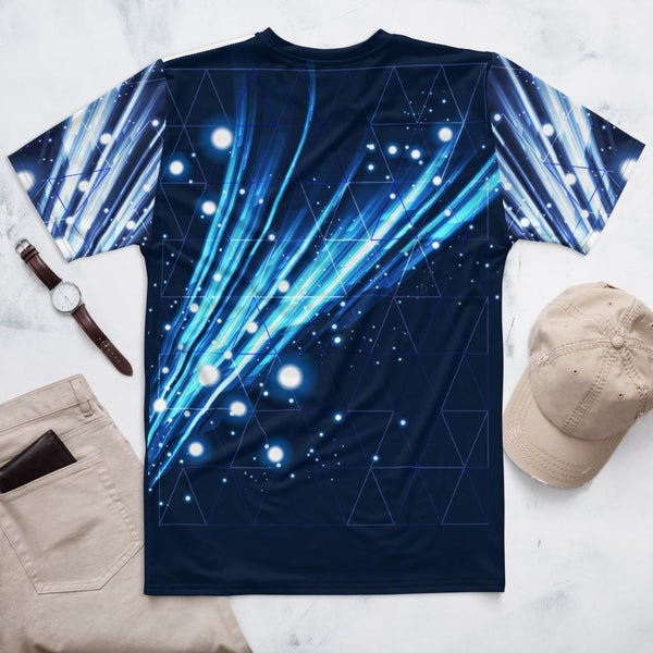 65 MCMLXV Unisex Cosplay Galactic Grid Print T-shirt - 65mcmlxv