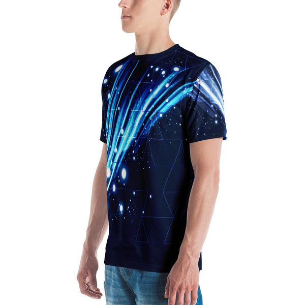 65 MCMLXV Unisex Cosplay Galactic Grid Print T-shirt - 65mcmlxv
