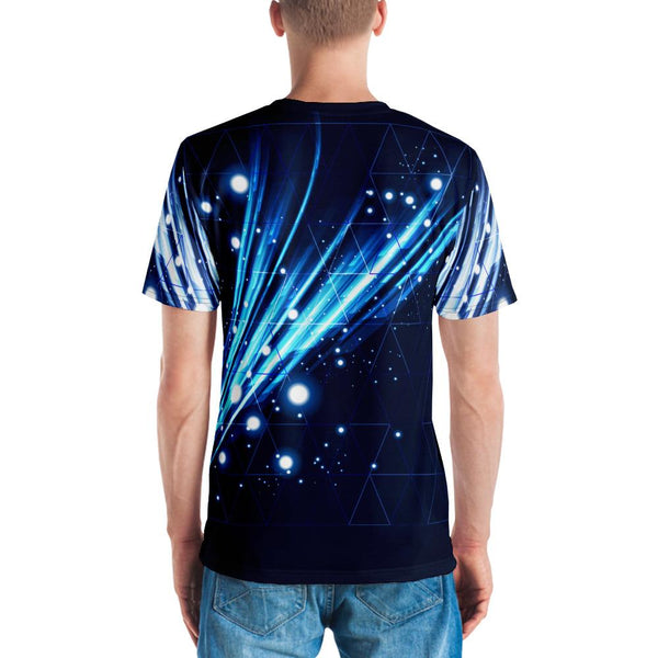 65 MCMLXV Unisex Cosplay Galactic Grid Print T-shirt - 65mcmlxv