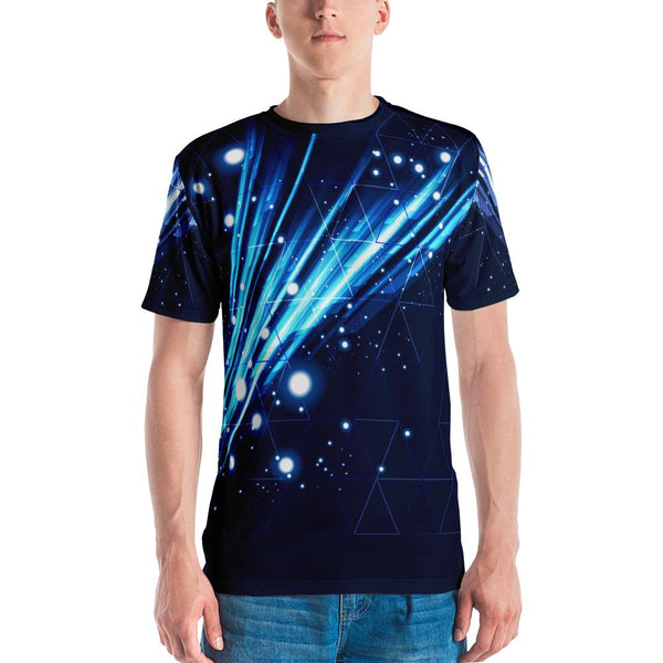 65 MCMLXV Unisex Cosplay Galactic Grid Print T-shirt - 65mcmlxv