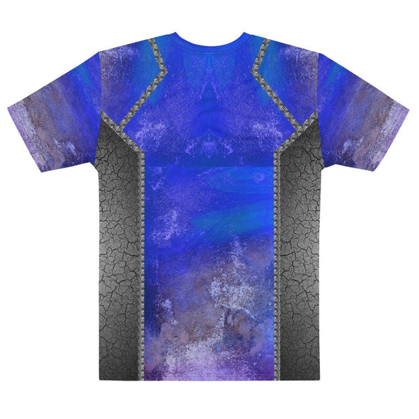 65 MCMLXV Unisex Cosplay Garth Cobalt Distressed Print T-Shirt - 65mcmlxv