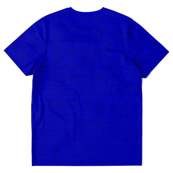 65 MCMLXV Unisex Cosplay Golden Ankh Hieroglyphics Print T-Shirt - 65mcmlxv