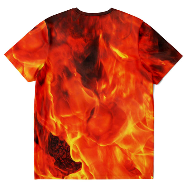 65 MCMLXV Unisex Cosplay Golden Phoenix Firebird Print T-Shirt - 65mcmlxv