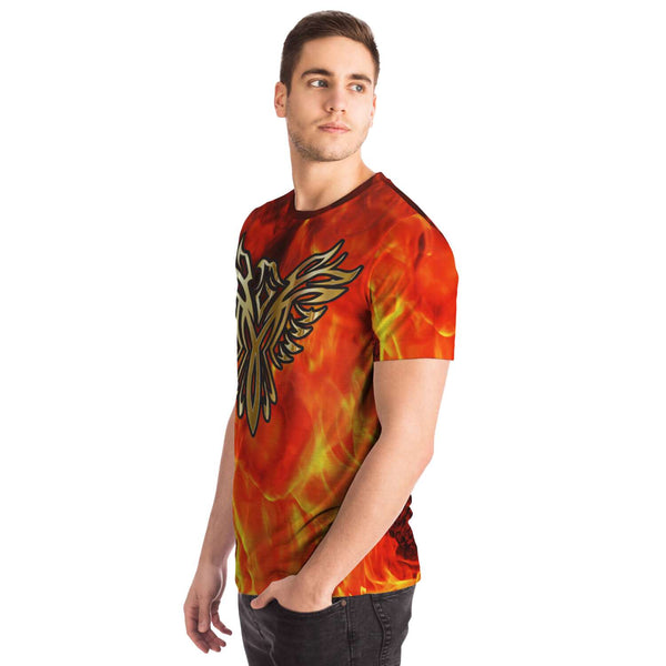 65 MCMLXV Unisex Cosplay Golden Phoenix Firebird Print T-Shirt - 65mcmlxv