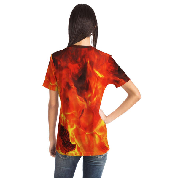 65 MCMLXV Unisex Cosplay Golden Phoenix Firebird Print T-Shirt - 65mcmlxv