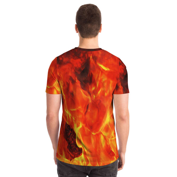 65 MCMLXV Unisex Cosplay Golden Phoenix Firebird Print T-Shirt - 65mcmlxv
