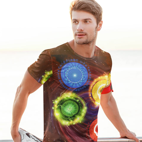65 MCMLXV Unisex Cosplay Mystic Magic Mandalas Print T-Shirt - 65mcmlxv