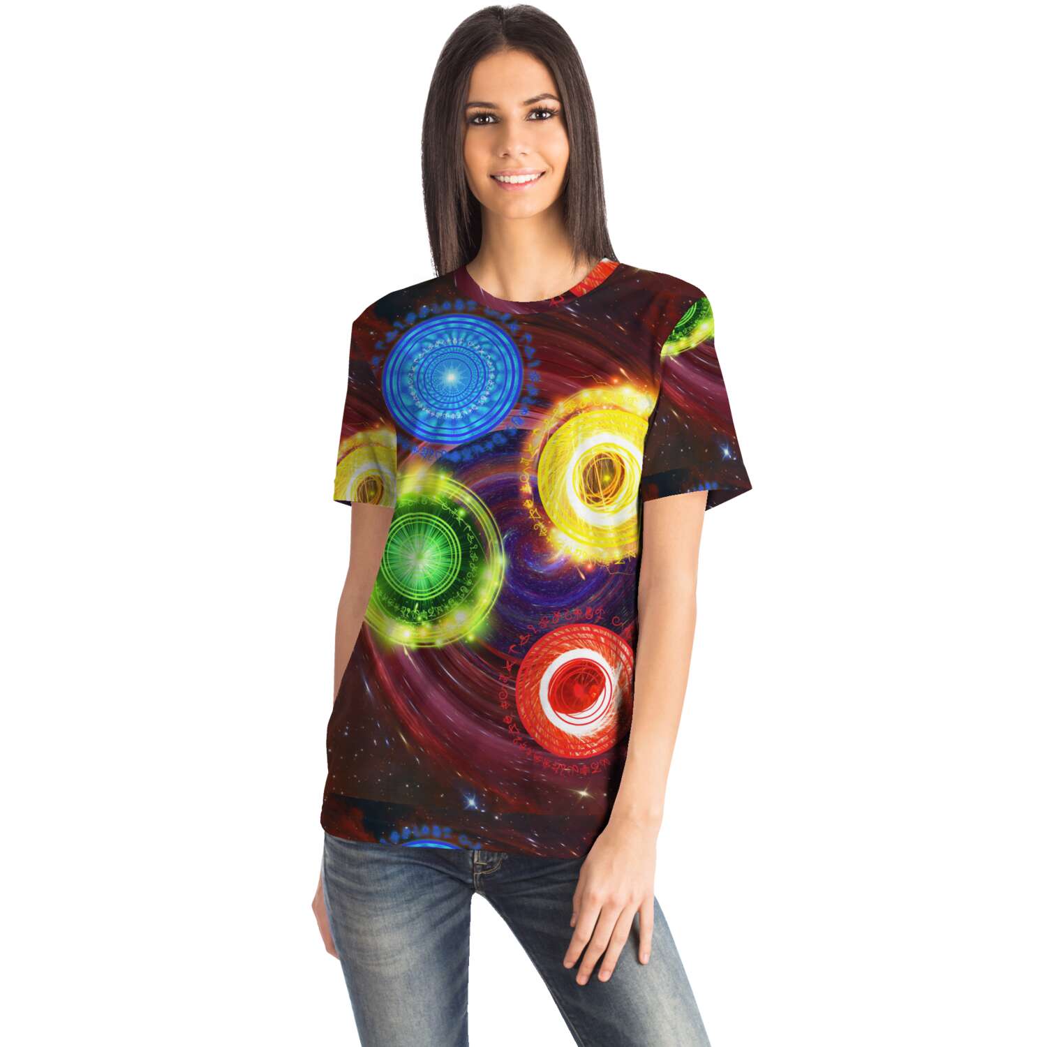 65 MCMLXV Unisex Cosplay Mystic Magic Mandalas Print T-Shirt - 65mcmlxv