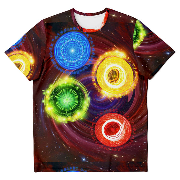65 MCMLXV Unisex Cosplay Mystic Magic Mandalas Print T-Shirt - 65mcmlxv