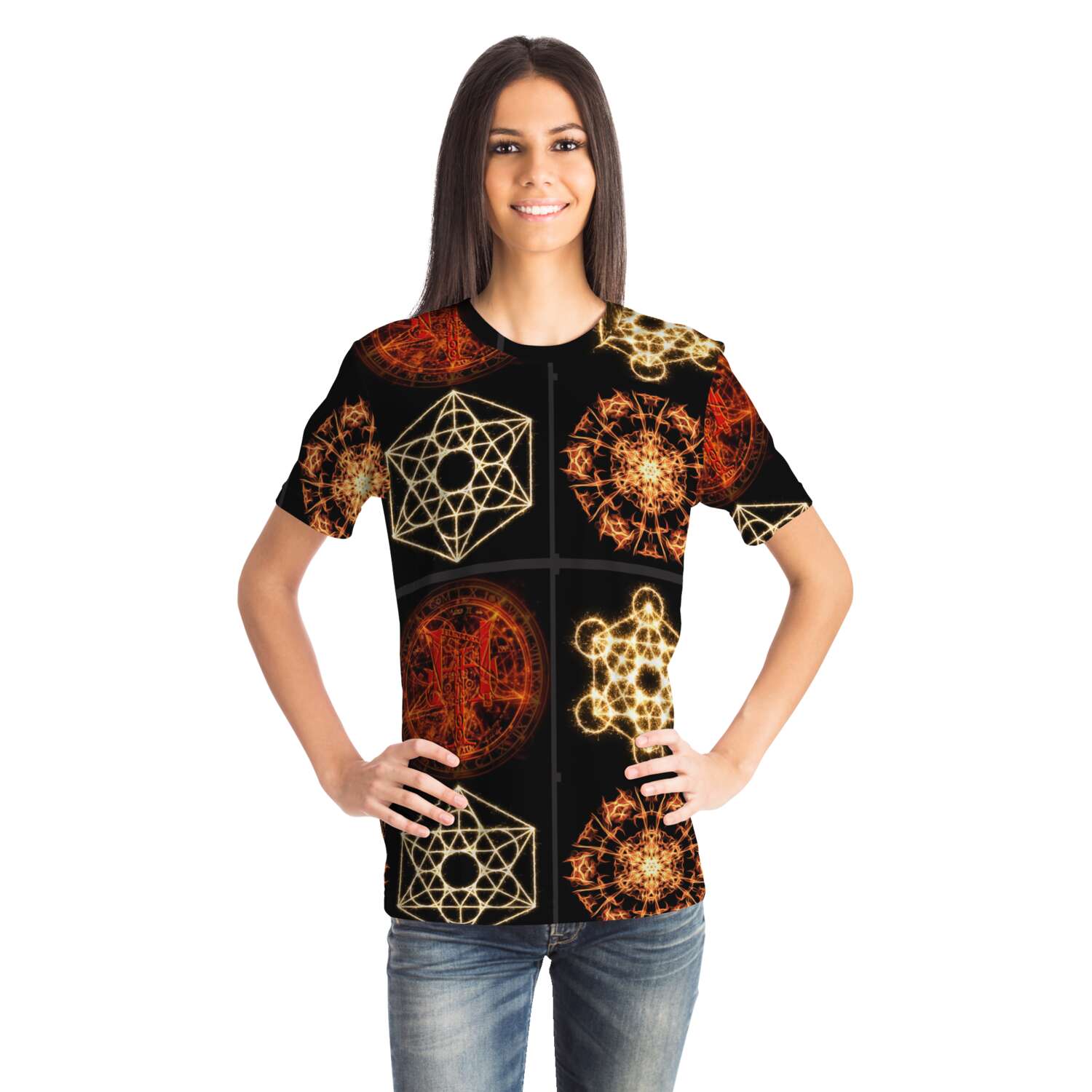 65 MCMLXV Unisex Cosplay Mystic Pentagrams T-Shirt - 65mcmlxv