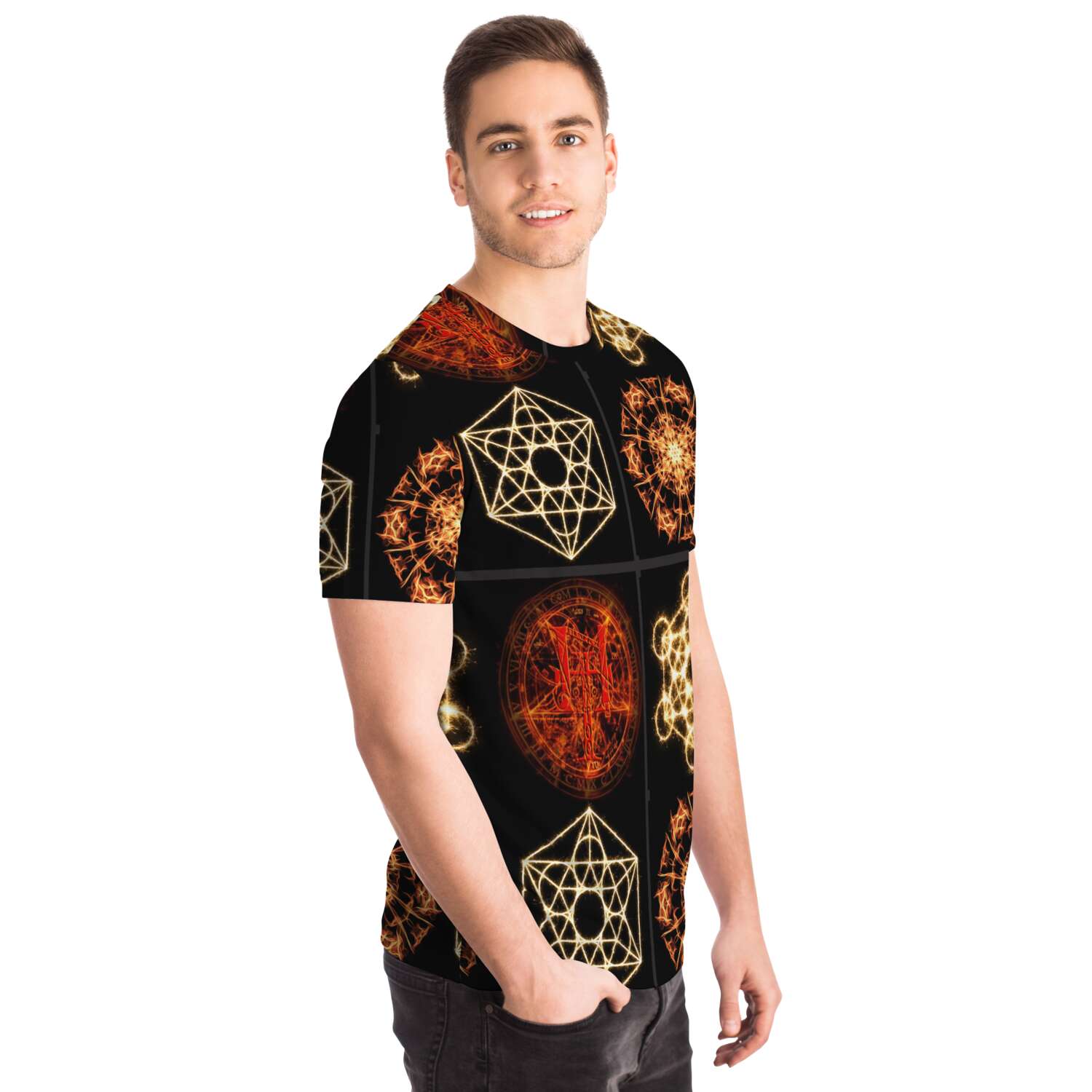 65 MCMLXV Unisex Cosplay Mystic Pentagrams T-Shirt - 65mcmlxv