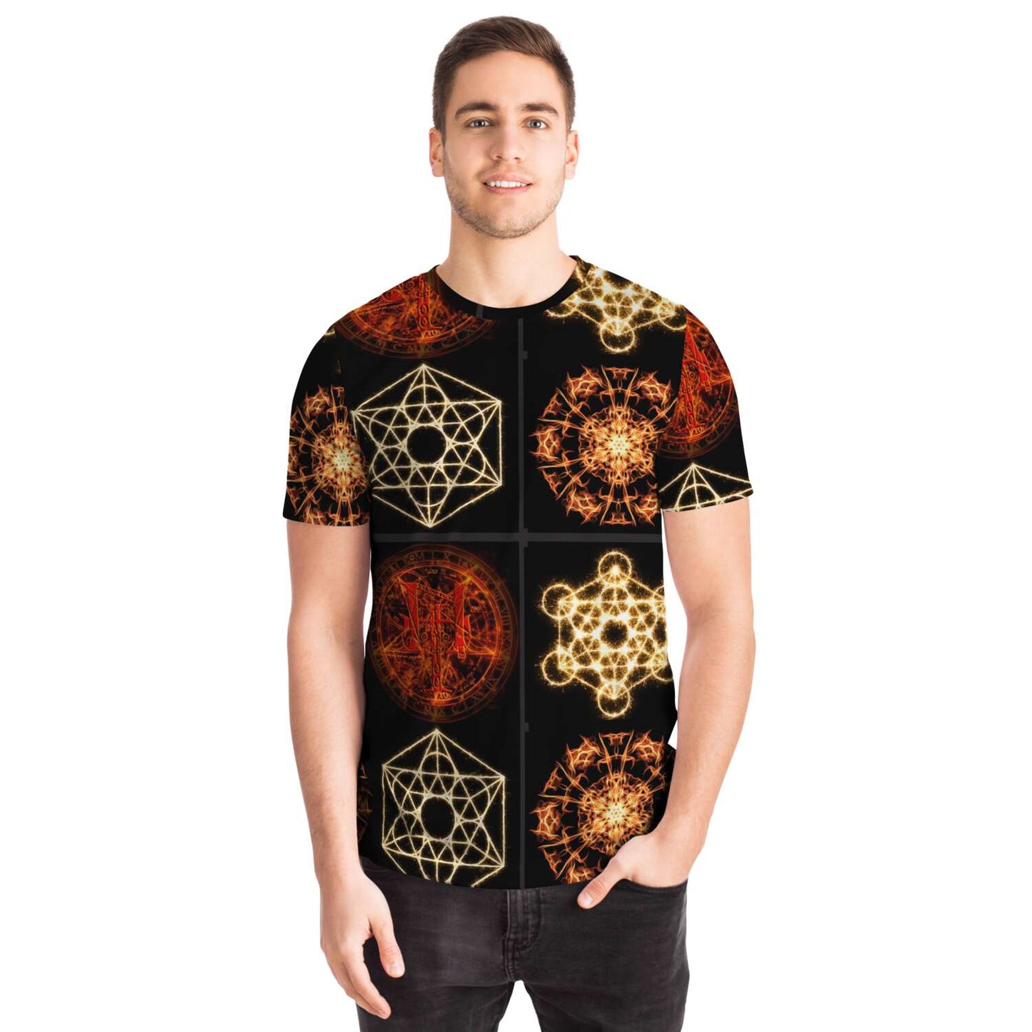 65 MCMLXV Unisex Cosplay Mystic Pentagrams T-Shirt - 65mcmlxv