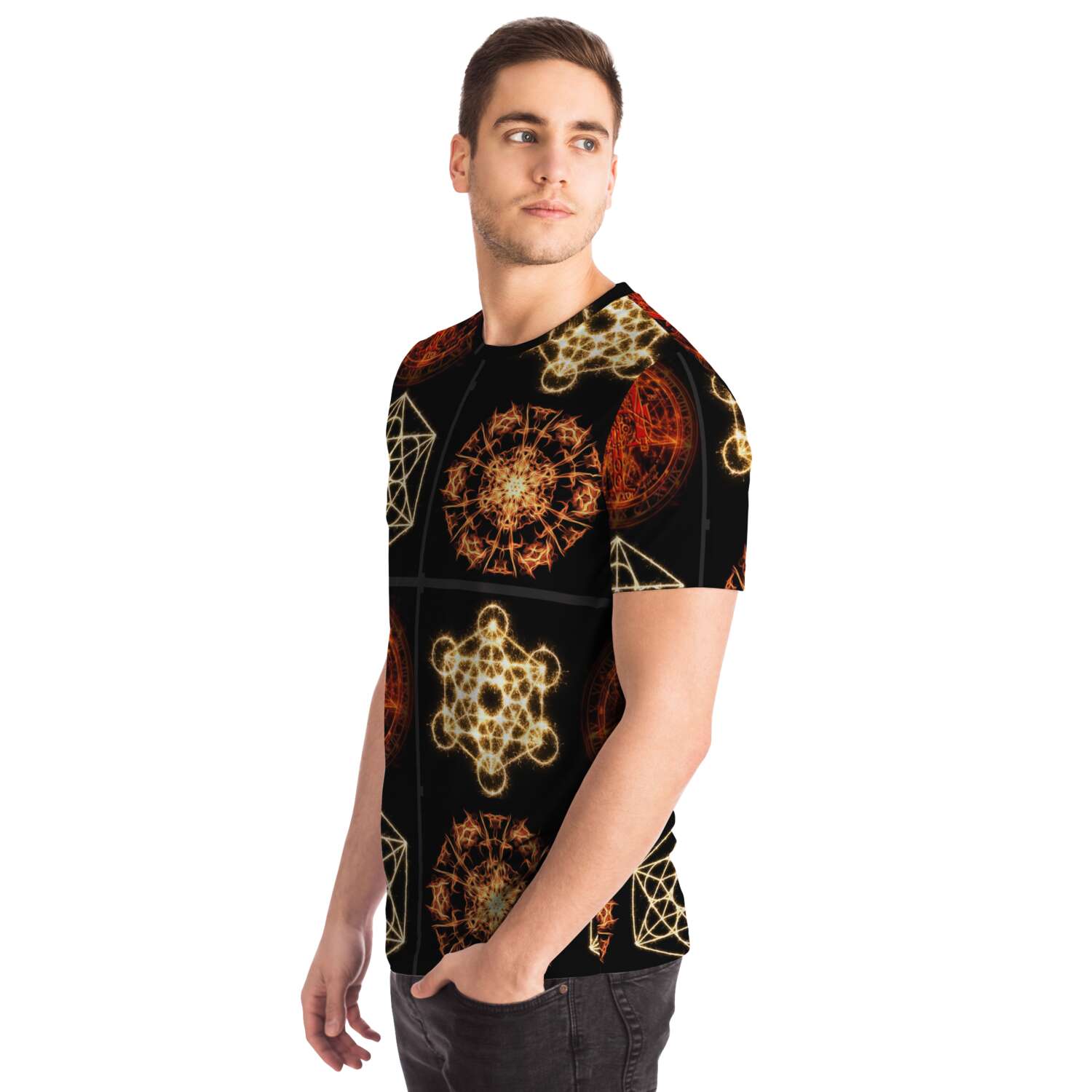 65 MCMLXV Unisex Cosplay Mystic Pentagrams T-Shirt - 65mcmlxv