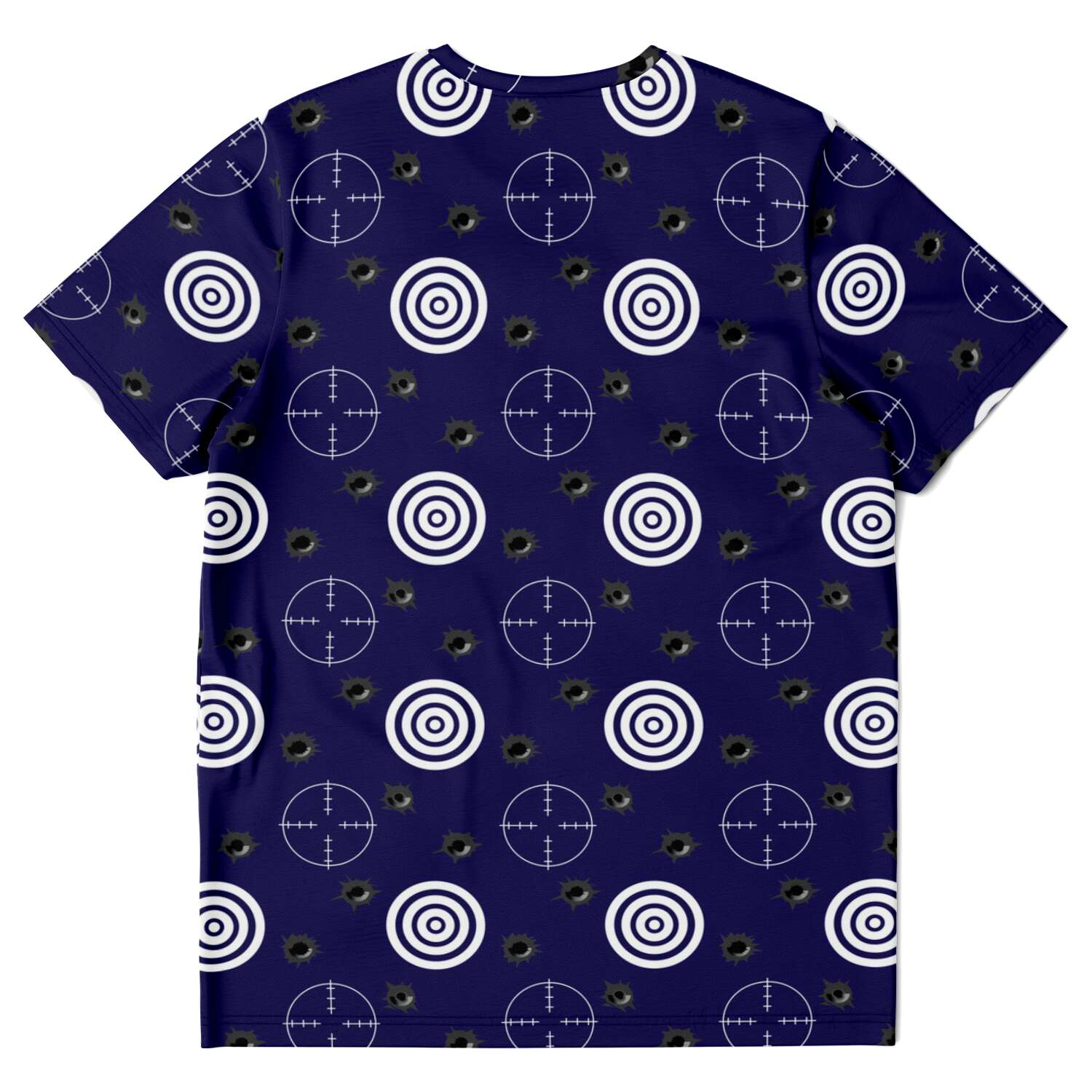 65 MCMLXV Unisex Cosplay Navy Bullseye and Crosshairs T-Shirt - 65mcmlxv