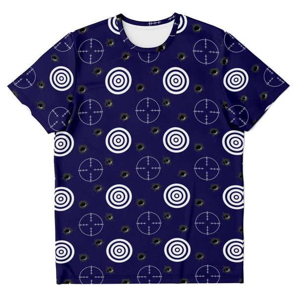 65 MCMLXV Unisex Cosplay Navy Bullseye and Crosshairs T-Shirt - 65mcmlxv