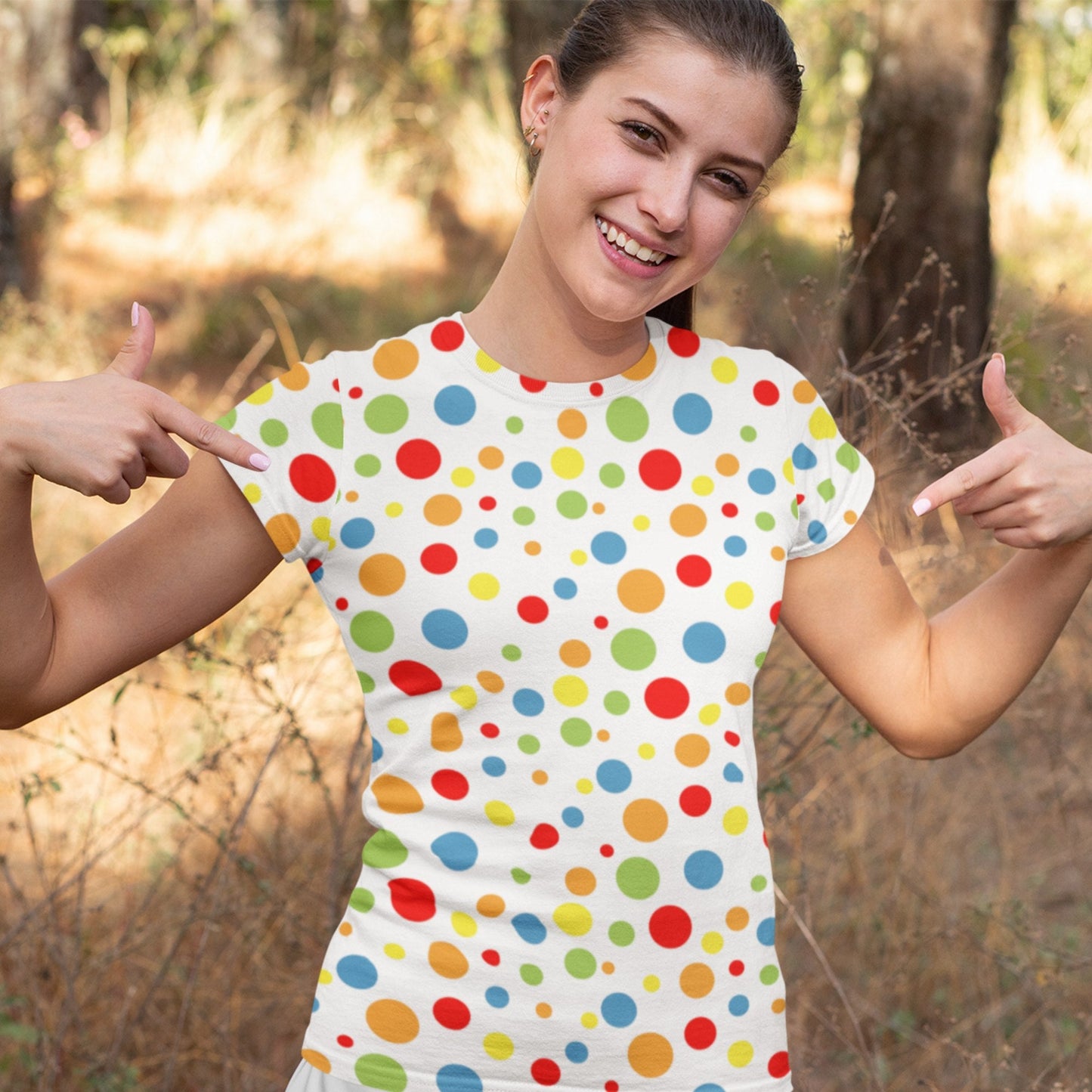 65 MCMLXV Unisex Cosplay Polka Dot Squad Print T-Shirt - 65mcmlxv