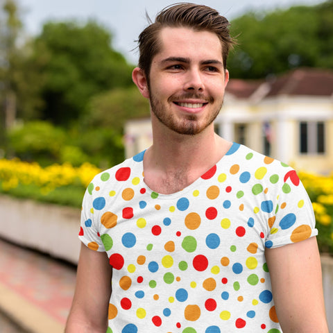 65 MCMLXV Unisex Cosplay Polka Dot Squad Print T-Shirt - 65mcmlxv