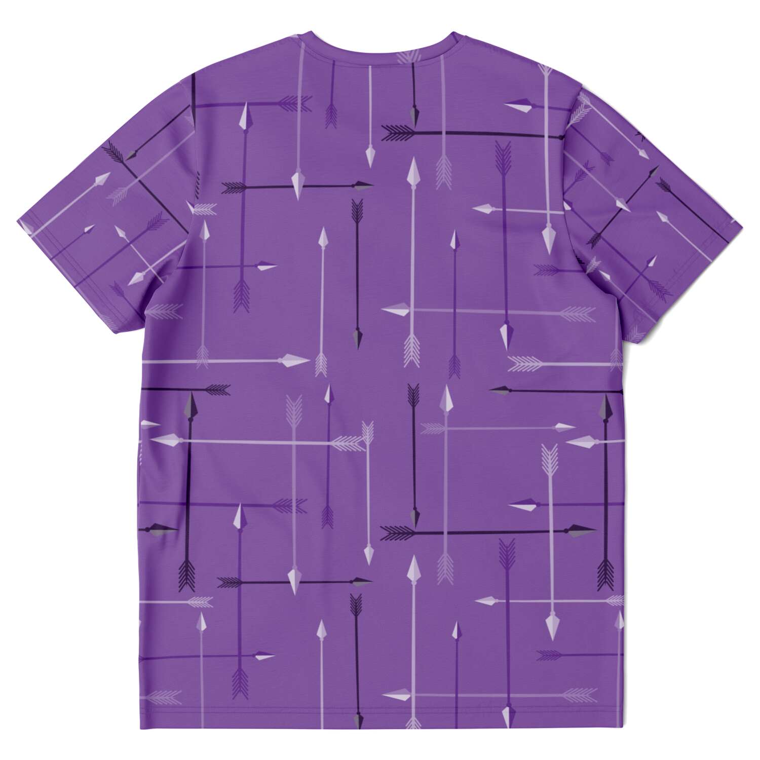 65 MCMLXV Unisex Cosplay Purple Arrows Plaid Print Hawkeye Inspired T-Shirt - 65mcmlxv