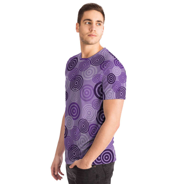 65 MCMLXV Unisex Cosplay Purple Target Practice Hawkeye Inspired Print T-Shirt - 65mcmlxv