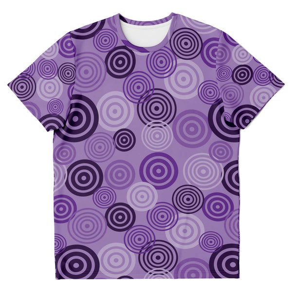 65 MCMLXV Unisex Cosplay Purple Target Practice Hawkeye Inspired Print T-Shirt - 65mcmlxv