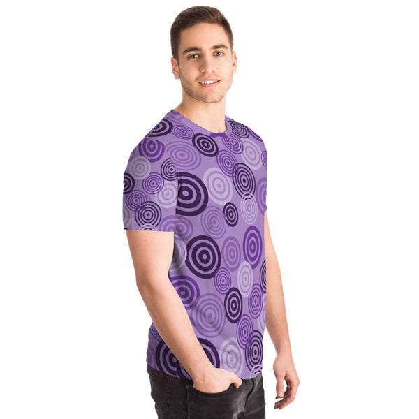65 MCMLXV Unisex Cosplay Purple Target Practice Hawkeye Inspired Print T-Shirt - 65mcmlxv