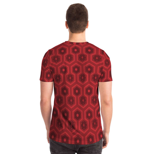 65 MCMLXV Unisex Cosplay Scarlet Hexagon Pattern T-Shirt - 65mcmlxv