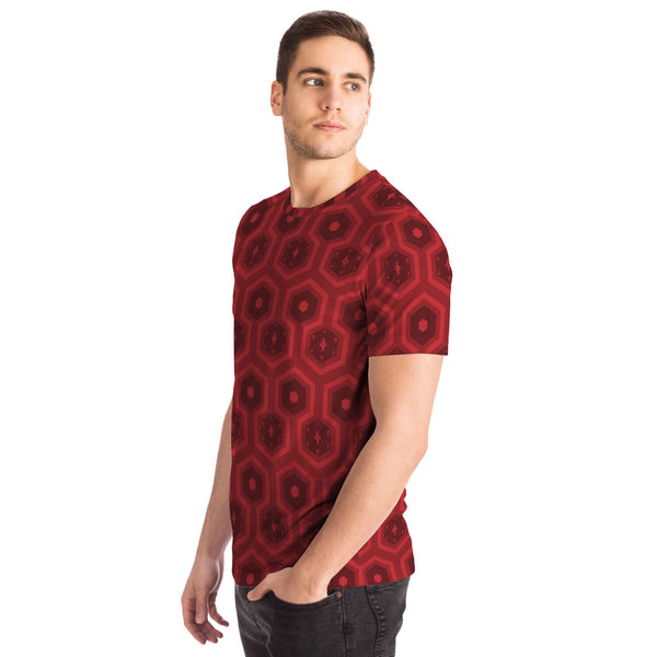 65 MCMLXV Unisex Cosplay Scarlet Hexagon Pattern T-Shirt - 65mcmlxv