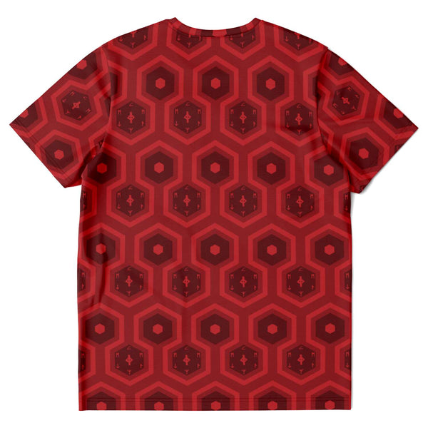 65 MCMLXV Unisex Cosplay Scarlet Hexagon Pattern T-Shirt - 65mcmlxv