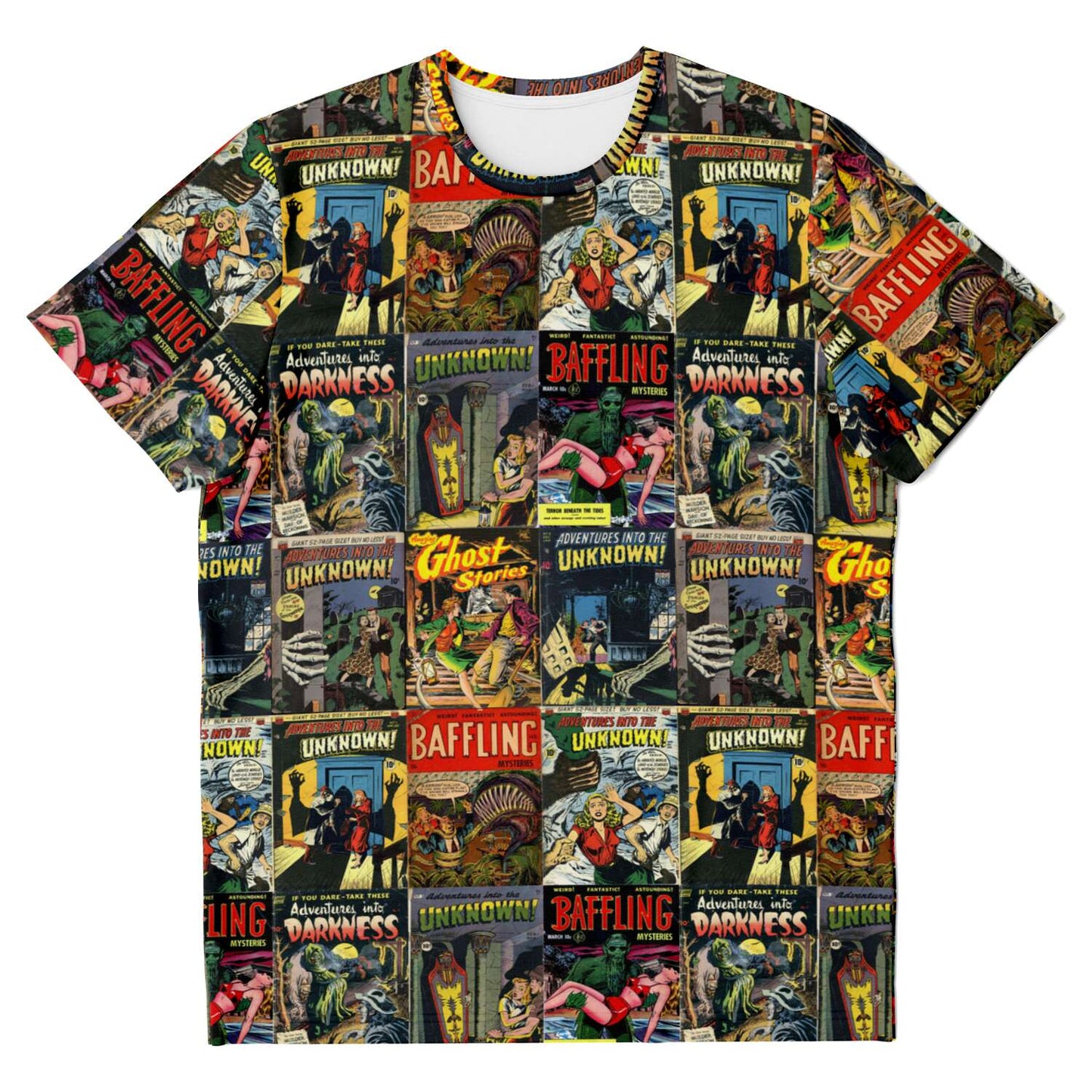 65 MCMLXV Unisex Cosplay Vintage Horror & Suspense Comics Print T-Shirt - 65mcmlxv